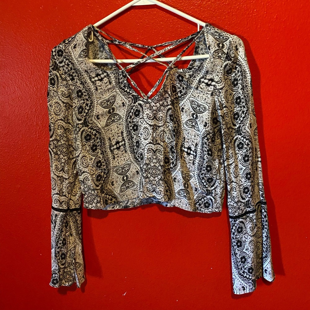 Kendall + Kylie slightly cropped long sleeve